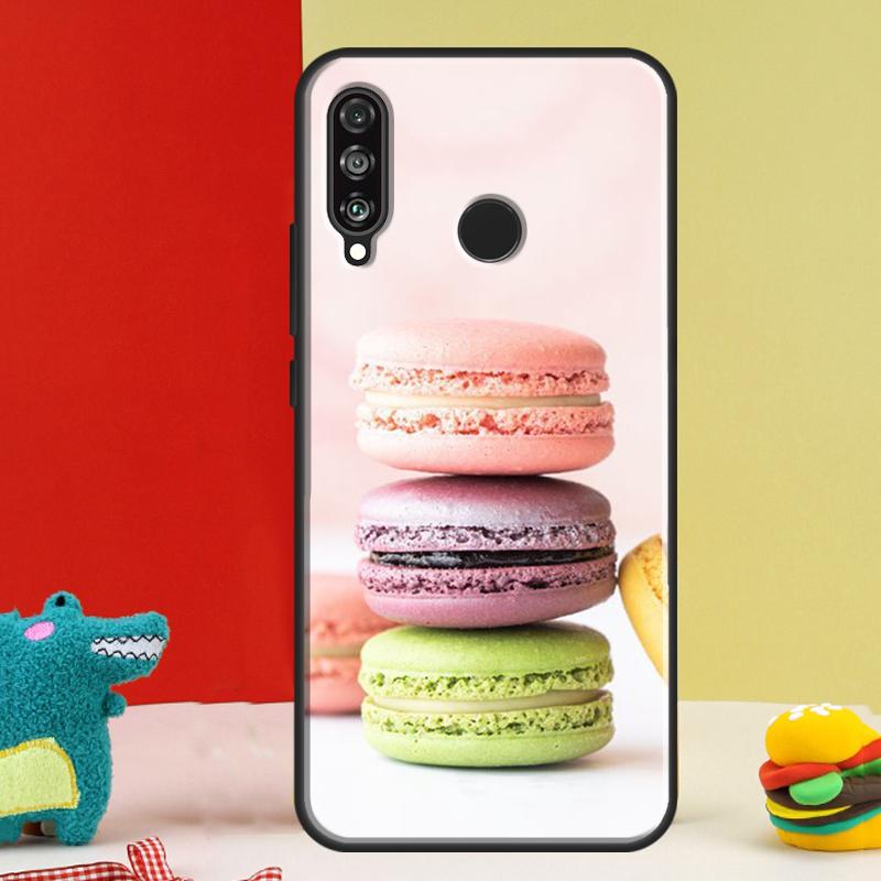 Macarons Cake Dessert For Huawei Nova 9 10 SE 12i 12s 11i 5T Y91 Y90 Y60 Y70 Y72 Y61 P60 Pro P20 P30 P40 Lite Case