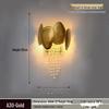 Elegant Crystal Wall Lamp: Minimalist Design for Bedrooms, Living Rooms, Stairs, and Hallways