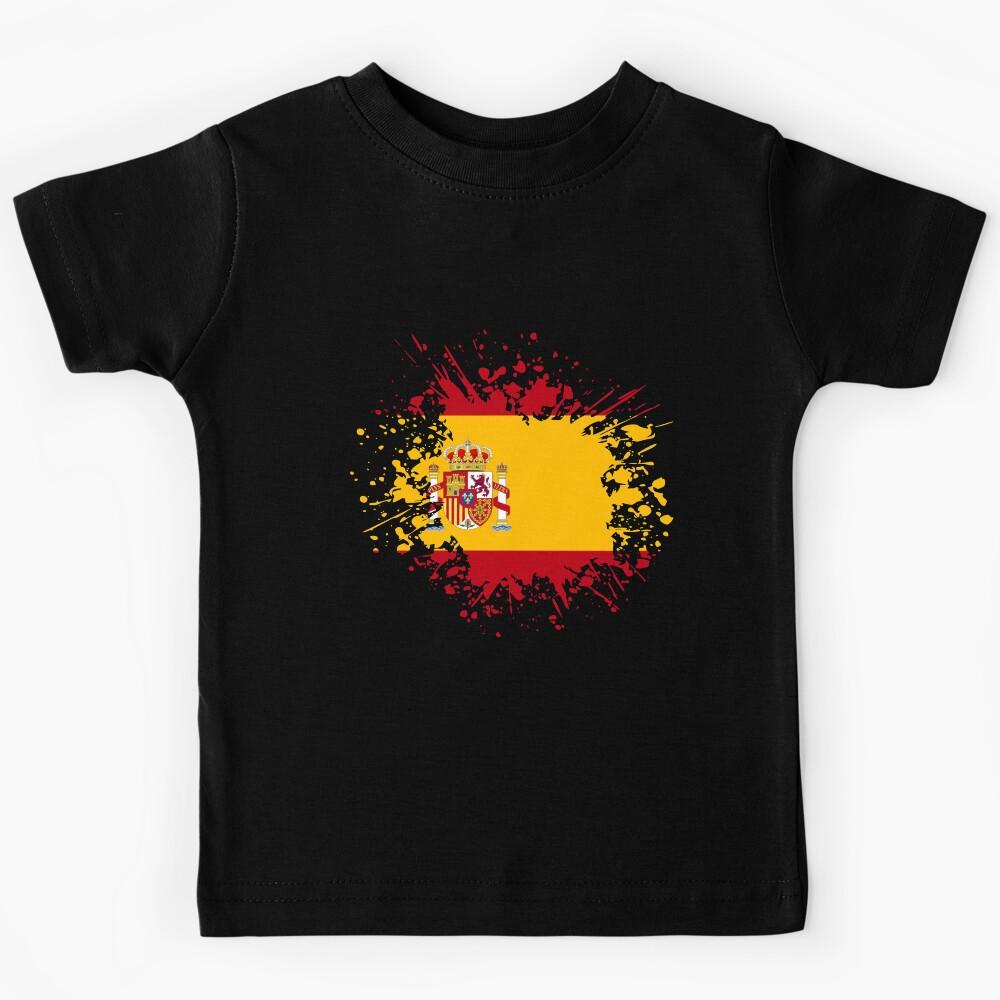 Spain Souvenir Landmark, Espana Flag Travel Kids T-Shirt 130