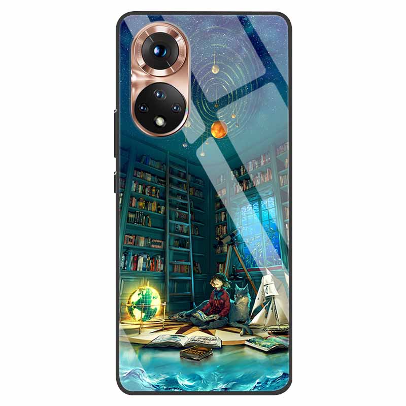 Luxury Case for Huawei Honor 50 Cover Tempered Glass Cover for Huawei Honor 50 Phone Case Honor50 6.57" Coque Bag Fashion Bumper