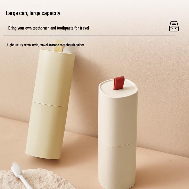 Portable Travel Toothbrush Holder & Mouthwash Cup Set (3-Pack)