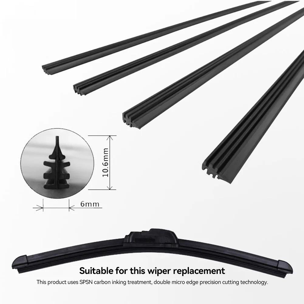 Car Wiper Blade Windscreen Wipers Insert Natural Rubber Strip 10mm Windscreen FR Wipe Car Accessories