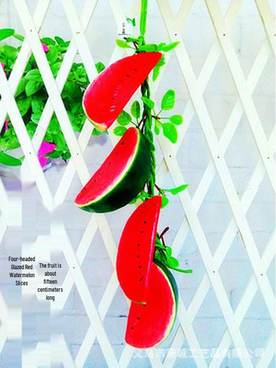 Farmhouse Restaurant Decor: Artificial Fruit Vine with Peaches, Apples, and Bananas.