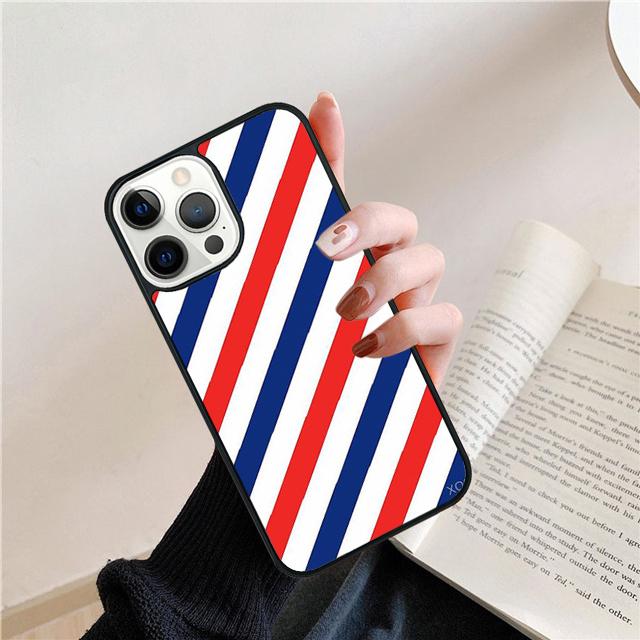 

Barber Stripes Scissors Coque Shell For iPhone 17 Air 15 16 14 13 12 Pro Max 11 Pro Max Plus Phone Case Cover iPhone 14
