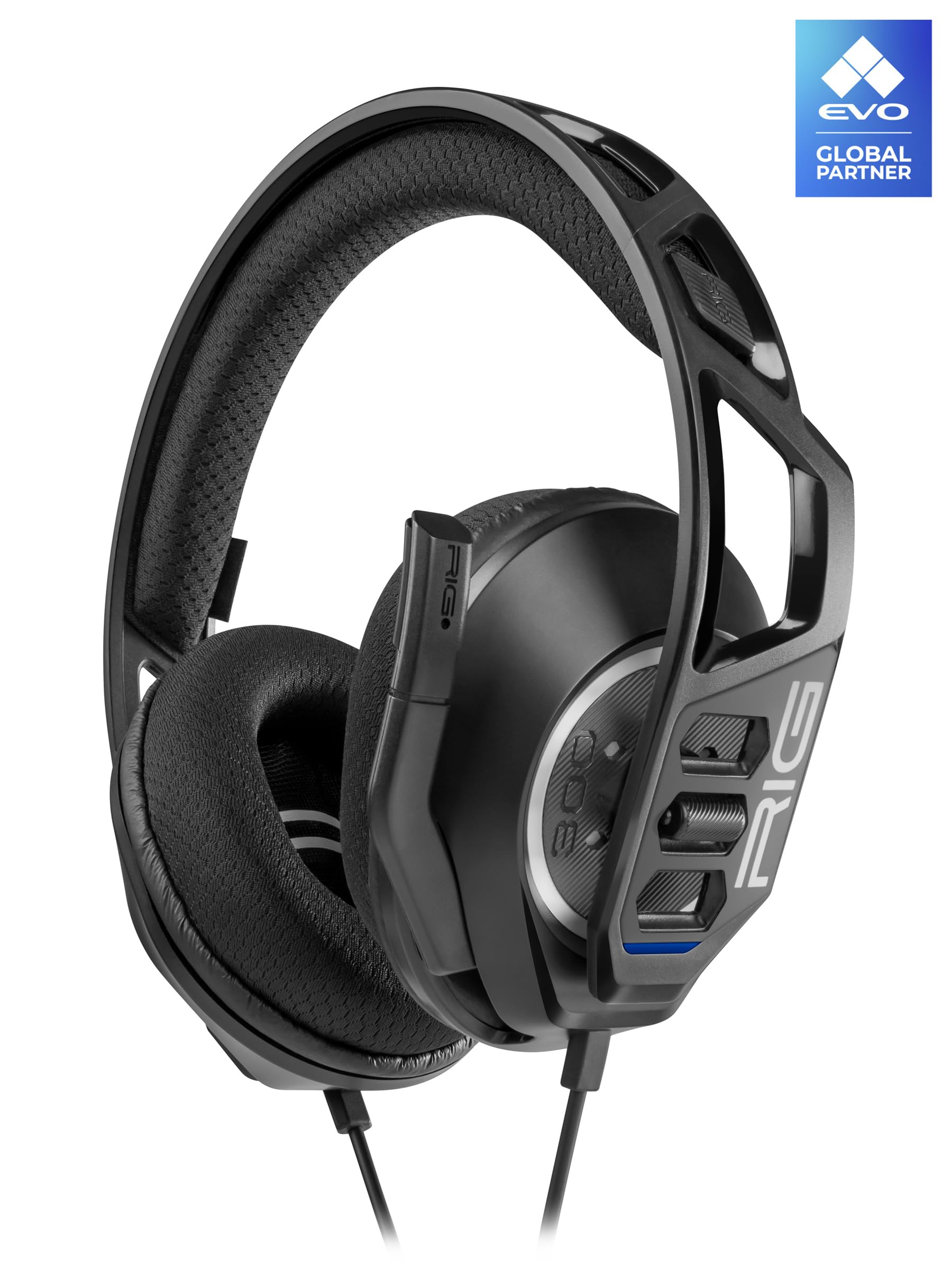 

Игровая гарнитура NACON RIG 300 PRO HC черная с [] [совместима с PS5, PS4, Switch, ПК, мобильным телефоном] чёрный