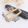 Fashion Alloy Round Chain Hairpin Women'S Back Of Head Shark Clip Medium Geometric Small Grab Clip Headgear Hairpin