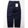 Men's Autumn Pants with Heavy Texture, Loose Fit, Dad-Style, American Retro Design with Visible Stitching, Dark Blue Straight-Leg Jeans