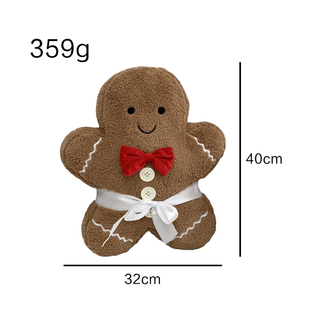 Christmas Gingerbread Man Pendant Christmas Tree Party Home Decor 2025 New Year Gift Noel  Cute Pillow For Decoration Couch