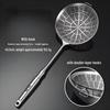 304 Stainless Steel Slotted Frying Basket Spoon with Heat Insulation and Anti-Scald Handle