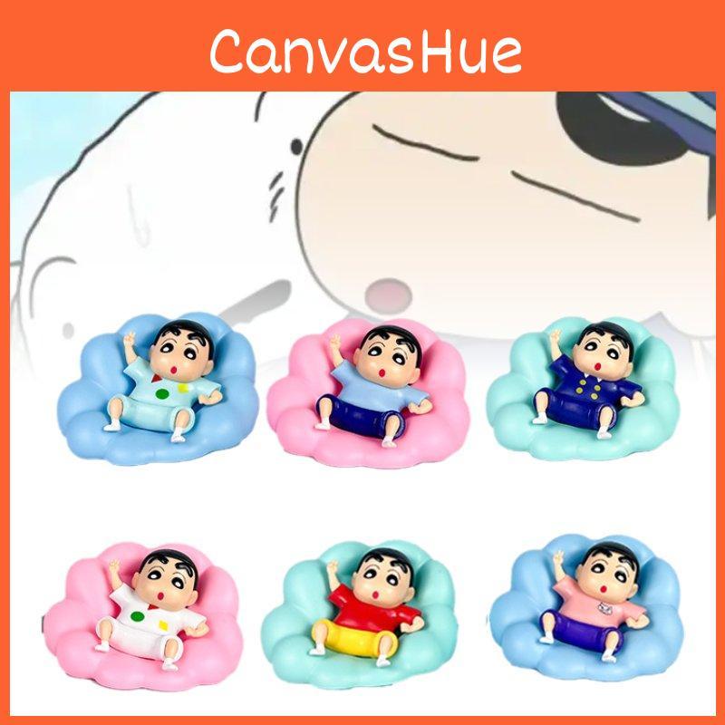 Cloud Pajamas 6pcs Crayon Shin Chan Toy Doll Pvc Model Desktop Decor Gifts Xmas