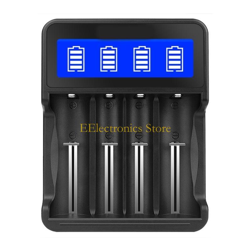 B03C Battery Charging Station 4 Independent Slot Battery for 18650 18500 CN