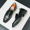 Fashion 2024 Luxury Loafers Men Slip-On Business Formal Casual Shoes Blue MenShoes Leather Men Dress Shoes Wedding Dress Driving Shoes