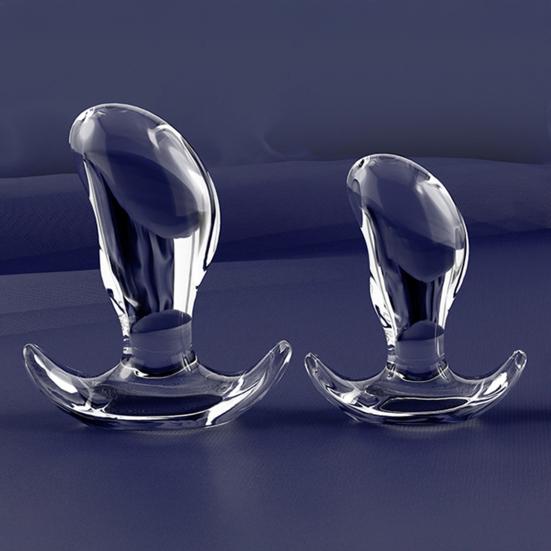 Transparent Anal Stopper Butt Stopper Reusable Adult Sex Toy Ergonomic Personal Anal Trainer for Men Women Couples Beginners