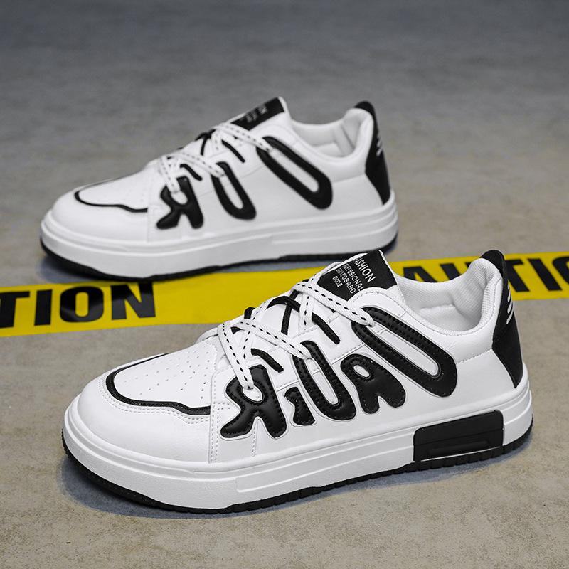 

Board shoes 2025 new trend fashion casual shoes student versatile platform heightening sports shoes non-slip waterproof men s shoes 44