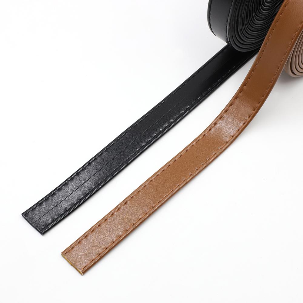 Bande de Cuir Large 20mm 3 Mètres Bricolage Fait Main Sangle de Sac Poignées Accessoires de Ceinture Remplacement d'Épaule Sac à Dos Sac Bandoulière Sac à Main