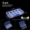 Transparent Multi-Compartment Storage Box for Electronic Components and Small Accessories