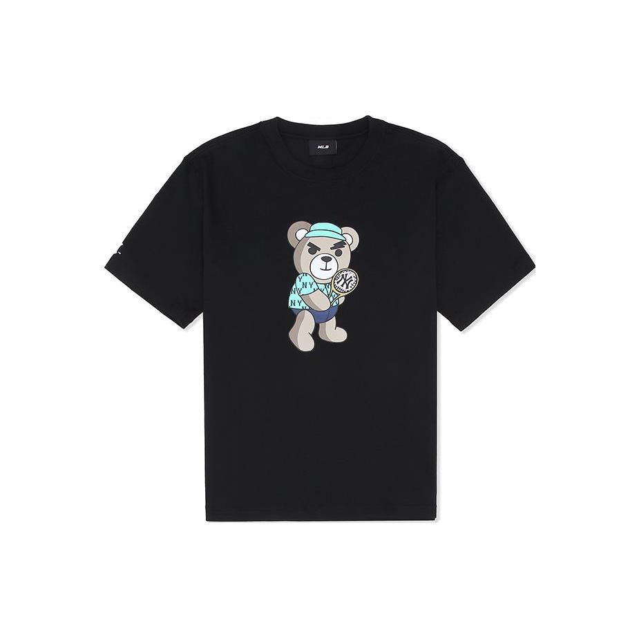 MLB SS23 Drop Shoulder Sleeve T-Shirt Unisex Black 3ATSE0333-50BKS S