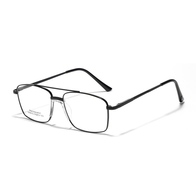 

Очки с двойной балкой, металлическая оправа, плоские зеркала, мужские, седельные, с носовыми упорами, квадратная оправа, простые зеркала, женские, новые зеркала чёрный