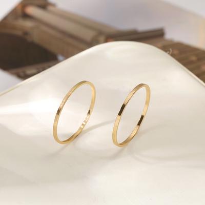 2 Stück Klassischer Schlichter Zarter Glatter Damen Dünner Ring Höchste Qualität Schmuck Für Frauen Mädchen Hochzeitsparty Schmuck Geschenk