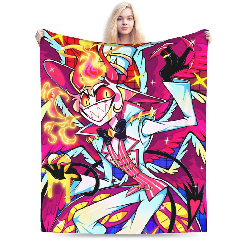 Relax Alastor Vox Blankets Quality Soft Warm Hazbines Hoteles Bedding Throws Autumn Students Couch Chair Fashion Bedspread