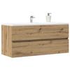VidaXL Vanity Unit Artisan Oak 100x38.5x45 Cm Engineered Wood, Bathroom Cabinet, Support, Bathroom Cupboard 856253