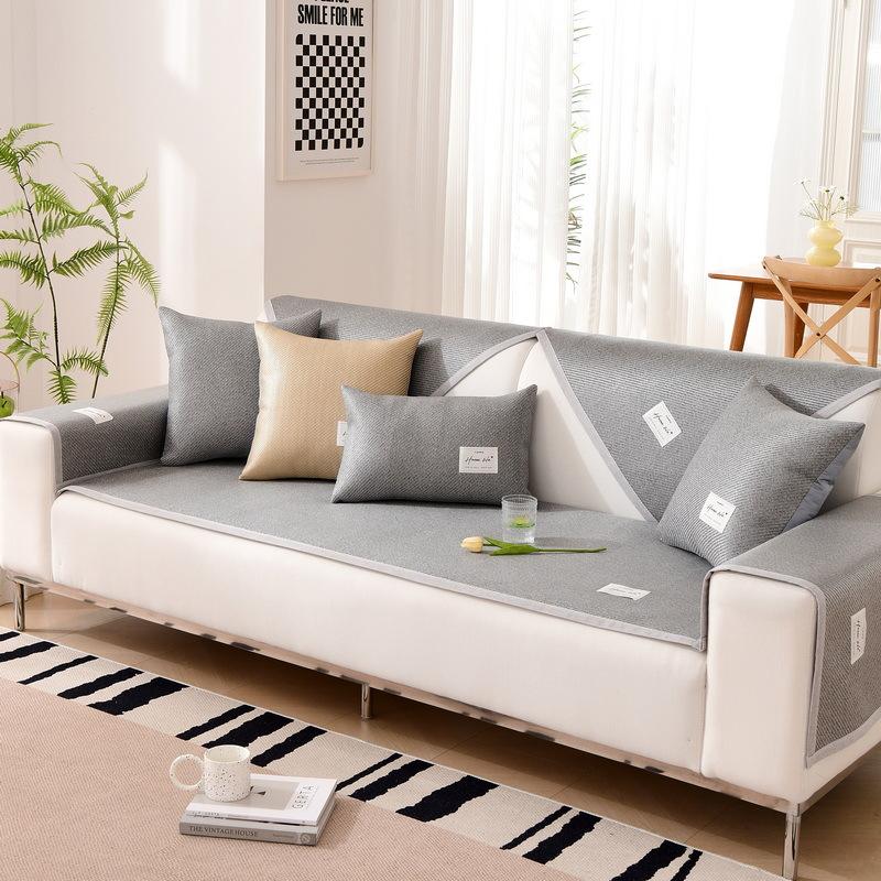 New Cold Feeling Patched Rattan Mat Sofa Cushion Summer Mat Non-slip Sofa Cover Summer Mat Cushion