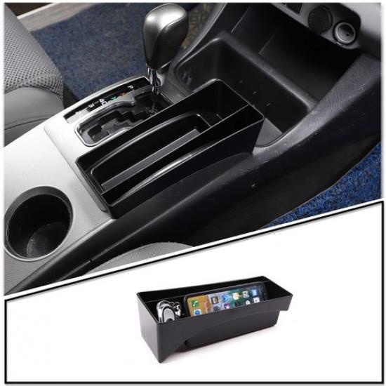 ABS Black Center Gear Shift Storage Box Cover Trim For Toyota Tacoma 2011-2015