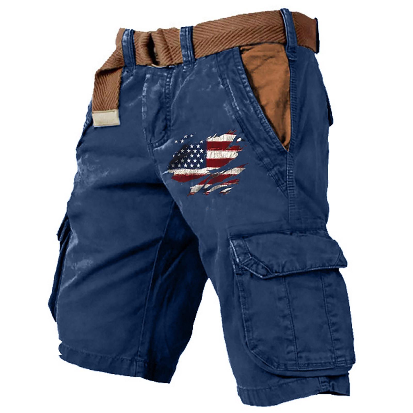 

Men s Sports Cotton Linen Casual Loose Shorts Casual Pajamas Pocket Jogging Shorts Pants XXXXXL Темно-синій