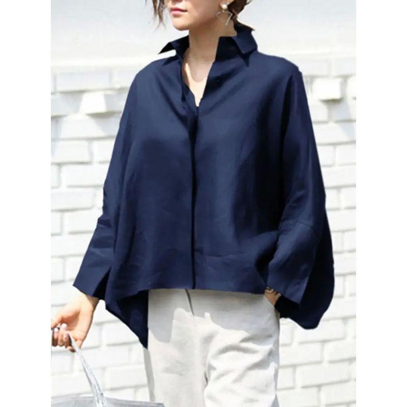Women's Long Sleeve Loose Fitting Shirt Women Long Sleeves Loose Shirt