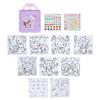 Sanrio Coloring Sticker 16cm Wide x 3cm Deep x Sanrio 429074 & Set, Pink, Approx. 22.5cm High, Characters,