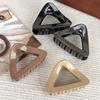 Retro New Triangle Shape Hair Claws Female High Ponytail Fixed Barrettes for Women Girl Elegant Hairpin Fashion Hair Accessories