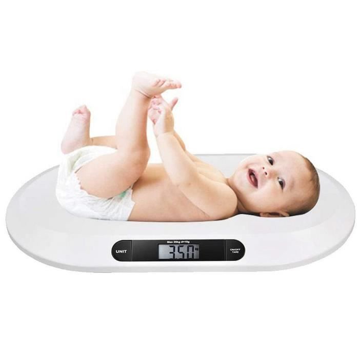 Pèse-Personne,Balance numérique électronique,20kg-44lb,pour bébés,nourrissons,animaux domestiques,salles de bains