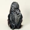 New 90*90cm Leopard Print Luxury Brand Square Silk for Women Foulard Satin Bandana Summer Soft Neckerchief Beach Hair Scarves