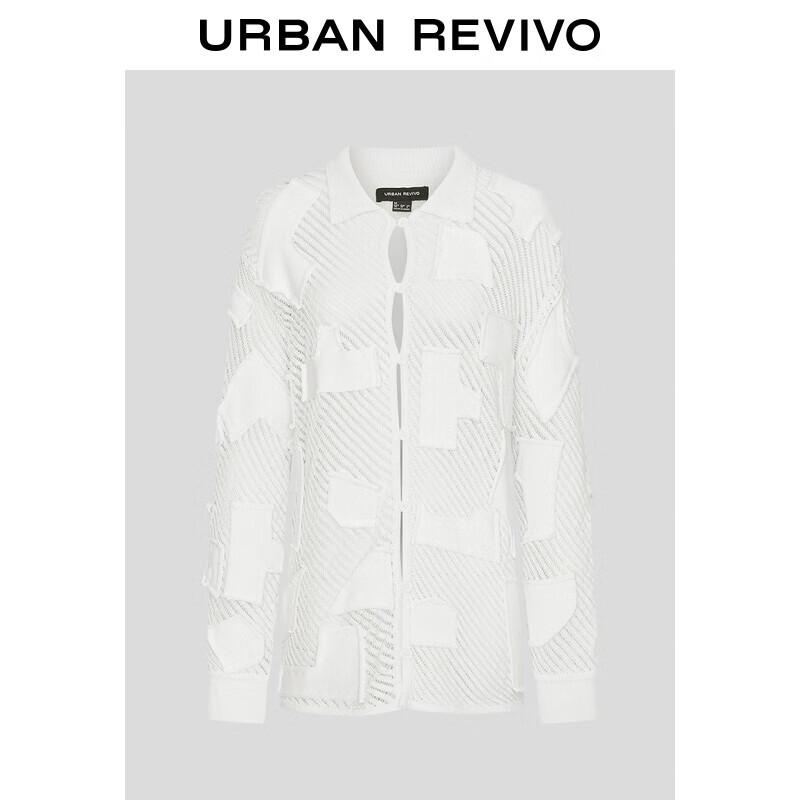 UR Women s Hollow Stitch Knit Button Cardigan M