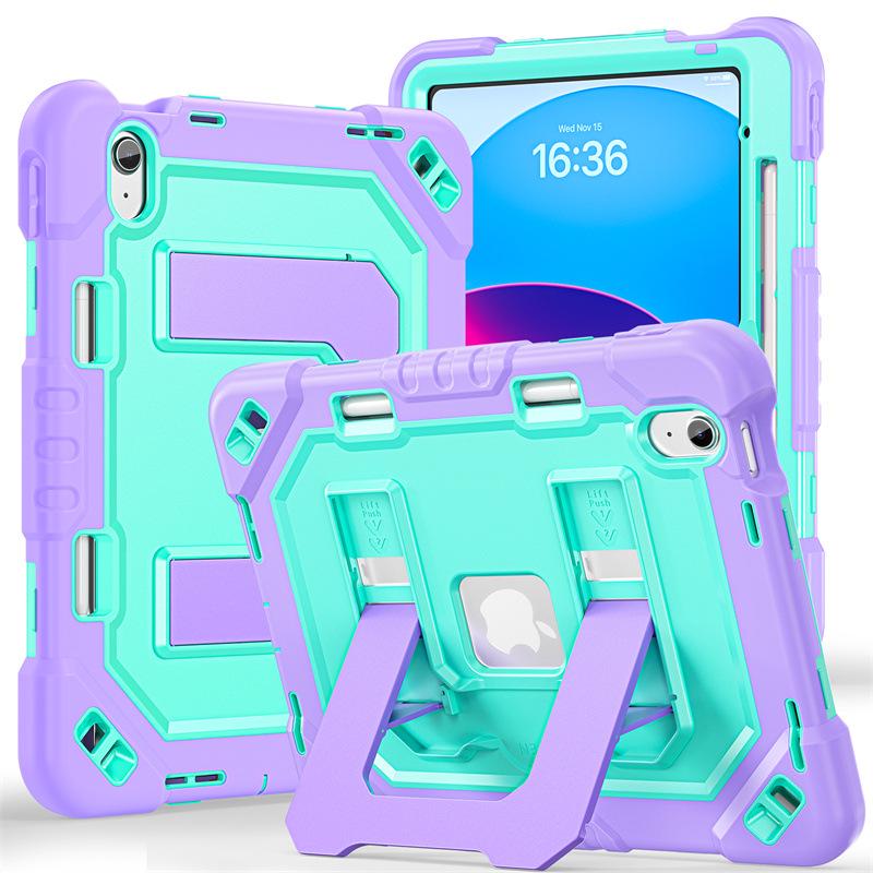 iPad 10th/11th Gen Pro 11 Invisible Folding Stand Anti-drop Protective Strap Case