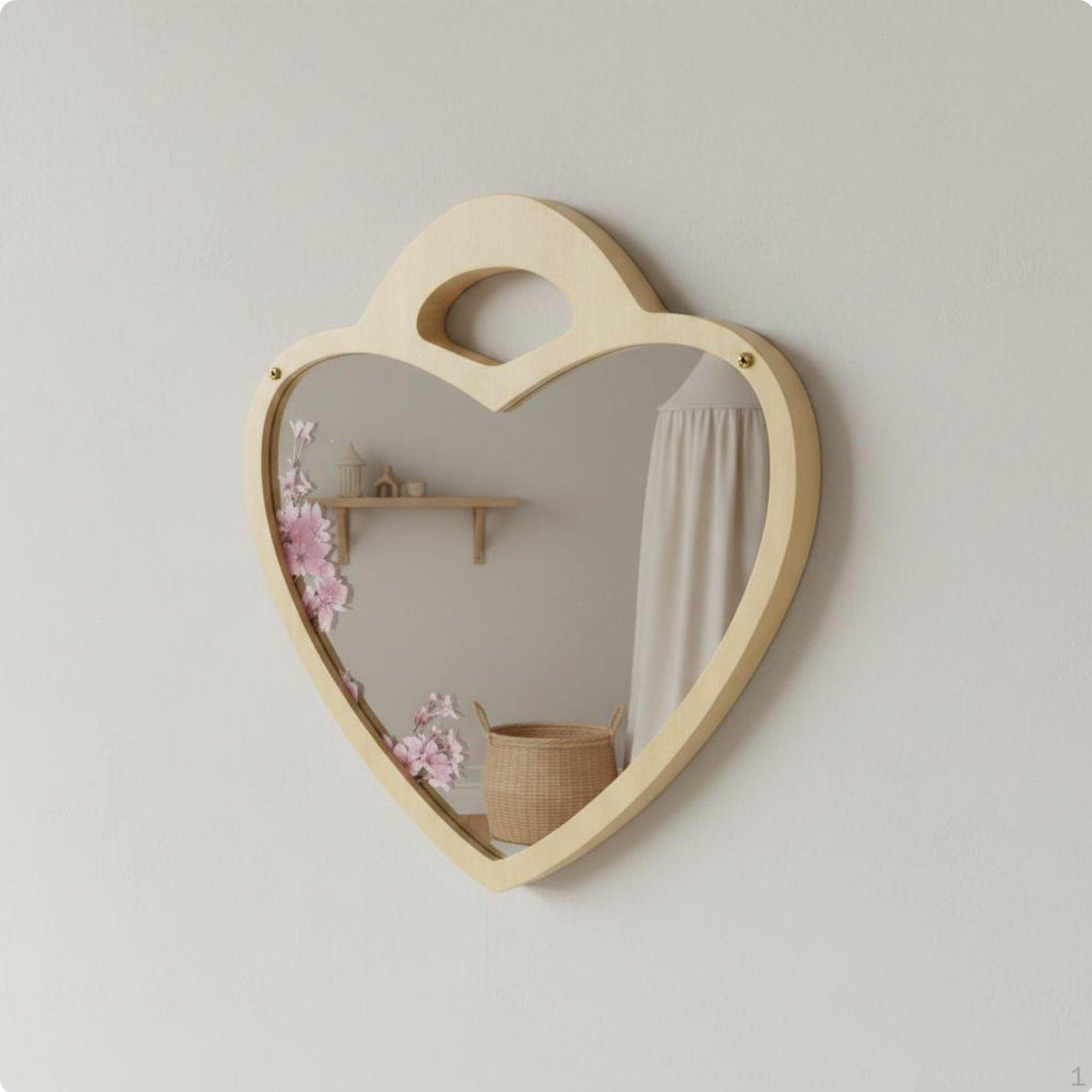 Nordic Style Hanging Mirror Shatterproof Acrylic Lightweight House Decoration for Kids,