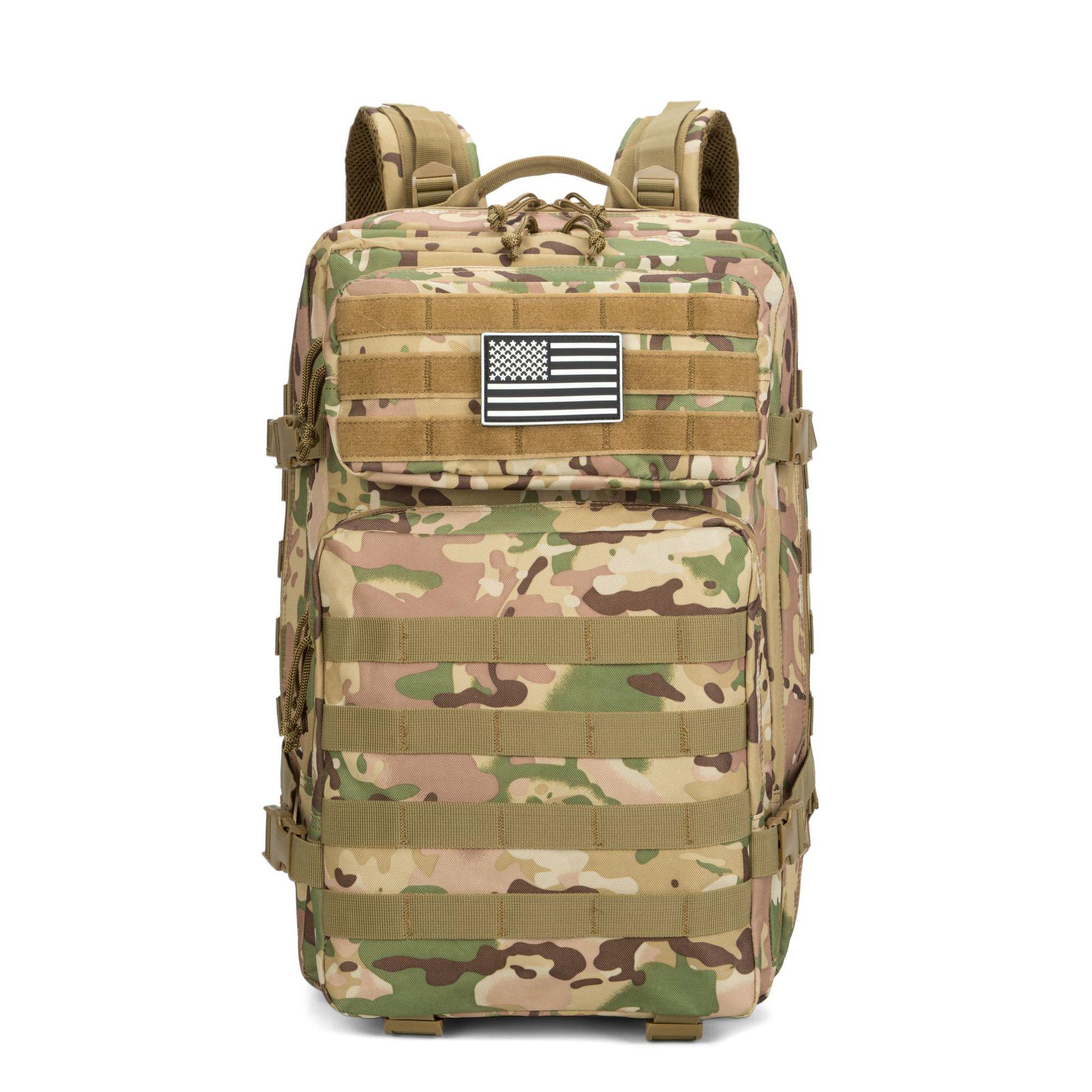 

2025 Men s Tactical Camouflage Mountaineering Backpack - Large Capacity Climbing & Sports Rucksack 20 inch