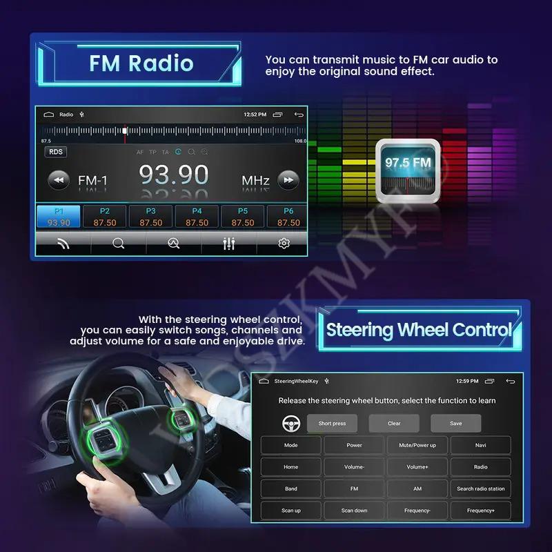 Car Radio Android13 For Toyota Corolla E120 2003-2013 BYD F3 Carplay Multimedia 7'' Player 2Din Autoaudio BT WIFI Navigation GPS