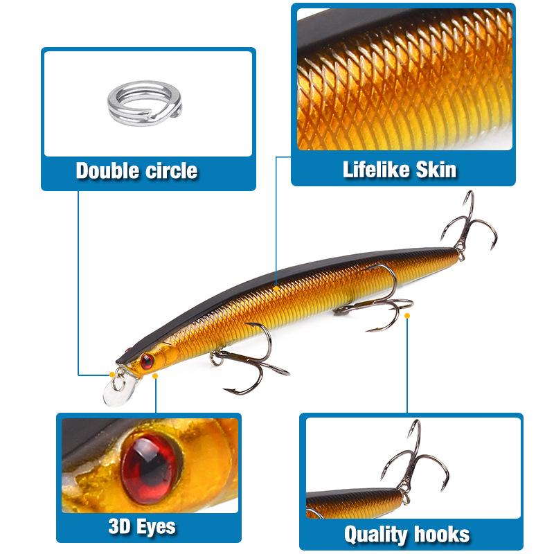 18cm/23g Long Casting Minnow Lure - Sea Fishing, Hard Simulation Bait