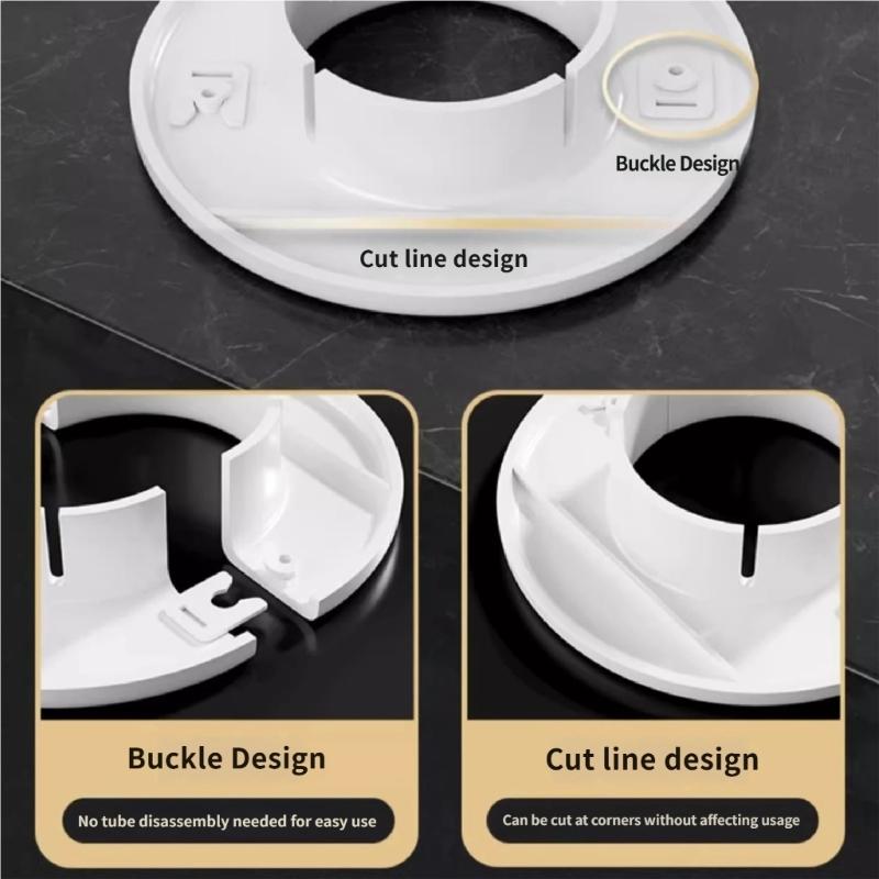 Plastic Air Conditioning Pipes Cover Replacement Wall Decorative Cover Wall Decorative Cover Pipe Plug Enduring