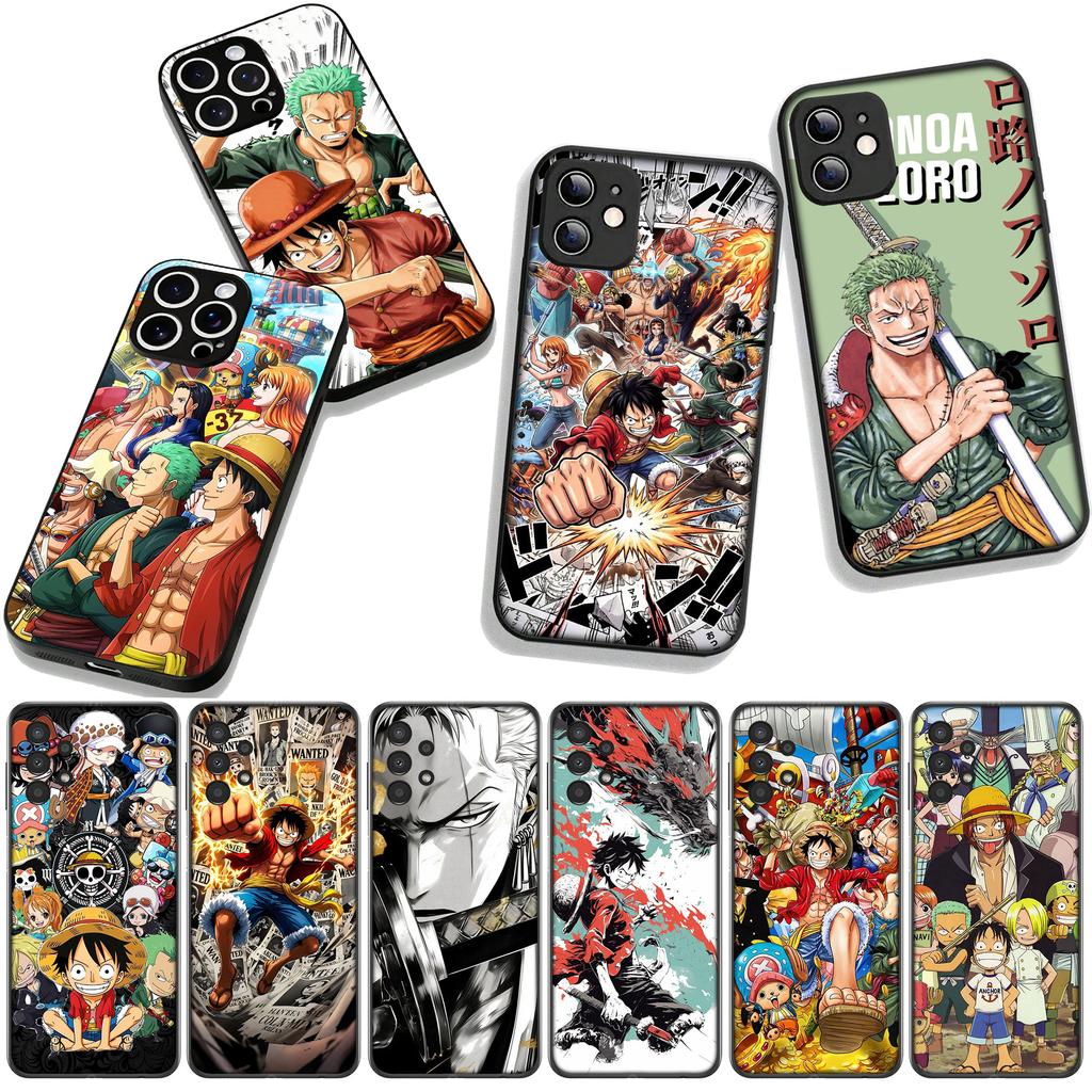 Cover for Apple iPhone 16 15 14 Plus 13 12 Mini 17 Pro Max + ProMax 16E Air 16+ 15+ Phone Case Luffy One Piece Roronoa Zoro