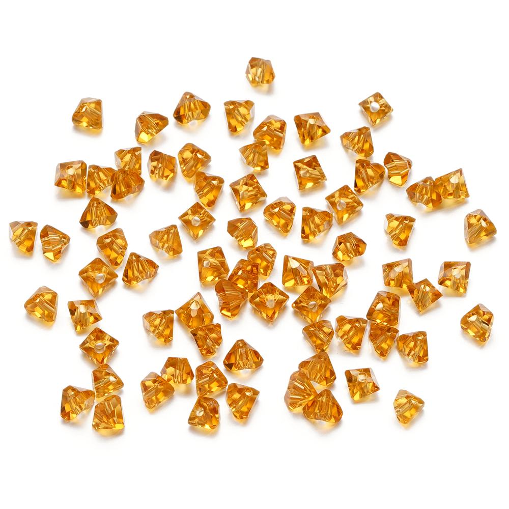 A string 4mm 6mm Irregular Crystal Glass Beads Necklace Czech Rondelle Loose Beads For DIY Jewelry Bracelet Making Accessories
