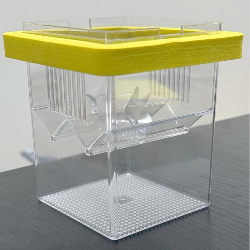 Fischzuchtbox Schwimmend Kleine Garnelen Trennwand Brutkasten Mit Saugnäpfen Guppy Betta Fisch Isolierbox Für