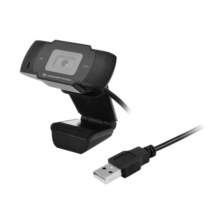 Webcam - CONCEPTRONIC - AMDIS 720P HD - 1280x720 pixels - Microphone intégré - USB 2.0