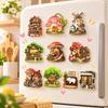 Cute Theme Refrigerator Magnet 3D Relief Decorative Fridge Magnet  Refrigerator Decoration