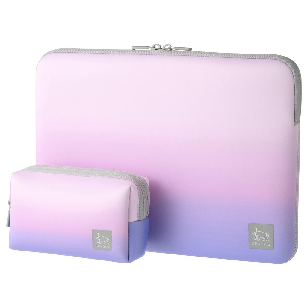 HAKUBA Chululu PC Inner Case AZ Aurora PC Gadget Computer 4977187001082 13.3-inch & Multi-Pouch Set, Pink, Case, Case, Bag, AMZSCH-PCMP13PK,
