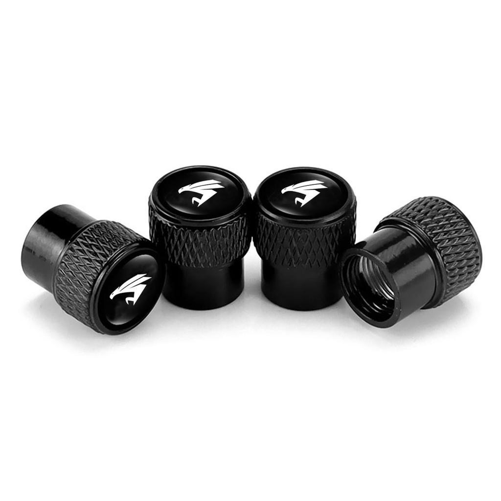 Harrier Tire Valve Cap Dress Up Cool (Harrier, Black)