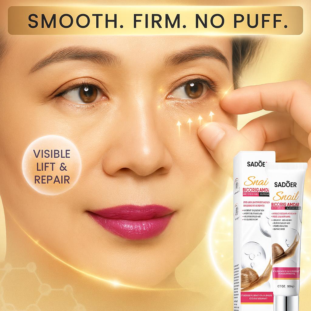 Snail Collagen Eye Cream for Hydration, Wrinkle Care & Firming Under-Eye Treatment