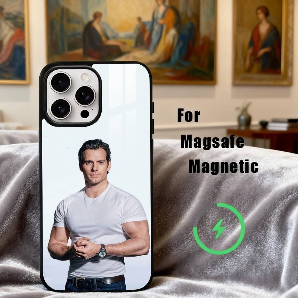 H-Henry well-groomed C-Cavill Phone Case For iPhone17,16,15,14,13,12,11 Plus,Pro Max Magnetic For Magsafe Wireless Charging