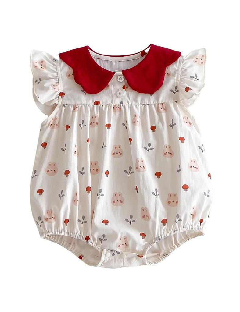 Baby Clothes Rompers Girls One Piece Summer Short Sleeve Coverall Bodysuit Baby Clothes Cotton Newborn Clothes Basic Clothes Pajamas Baby Shower Gift